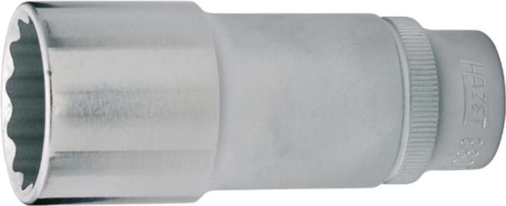 Actual product image HAZET Socket ∙ 12-point 880TZ-13 ∙ Square, hollow 10 mm (3/8 inch) ∙ Outside 12-point traction prof… (13 mm)