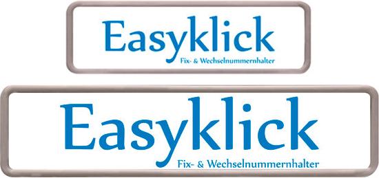 Image du produit Easyklick Porte-plaques d'immatriculation long format (Avant + arrière, Format long)