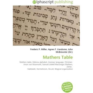Mathers Table, Fachbücher