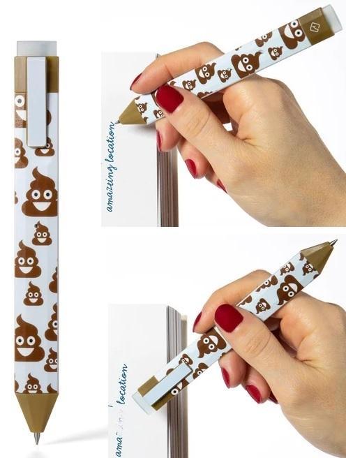 Actual product image Thinking Gifts Boomkark pen - Bookmark pen - Poo - Poop
