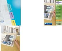 Produktbild Avery Dennison Onglets adh‚sifs personnalisables, A4, assorti