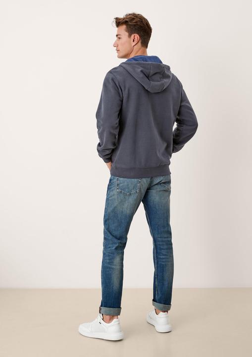 Produktbild S.Oliver Herren Sweatjacke langarm mit Kapuze Tasche Reissverschluss | 1 Stück (L)