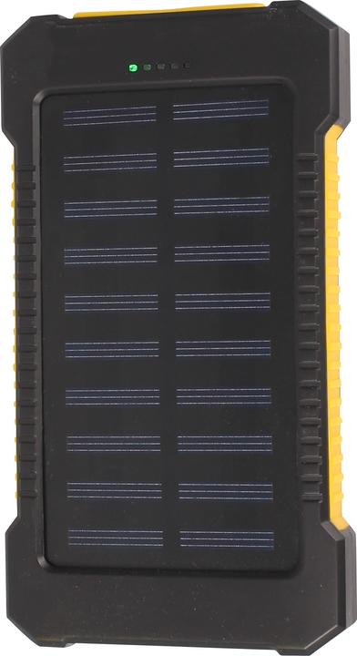 Actual product image PhoneLook Batterie externe étanche 10000mAh Power Bank avec panneau solaire & LED (10000 mAh)