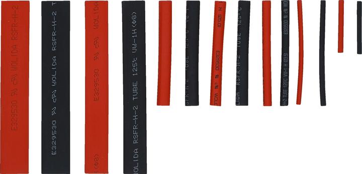 Produktbild BGS Schrumpfschlauch-Sortiment rot / schwarz 150-tlg. (150 x)