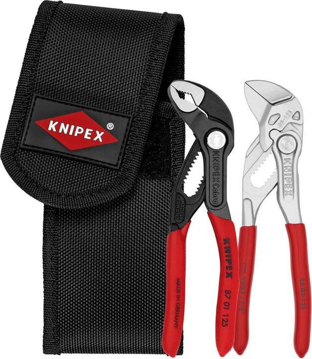 Actual product image Knipex Mini Pliers Set XS in Belt Pouch (100 mm)