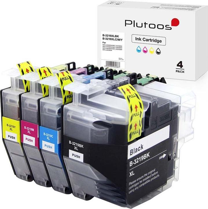 Plutoos Brother LC-3219 cartridges XXL compatible, set of 4 colours (M, C, Y, FC)
