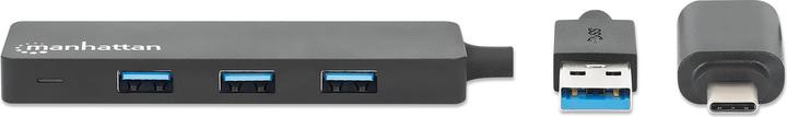 Actual product image Manhattan 4-Port USB 3.0 Type-C / Type-A Combo Hub (USB-C, 4 Ports)