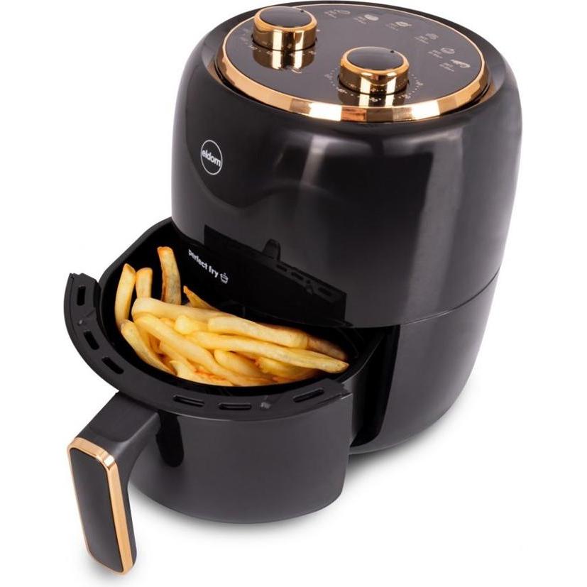 Eldom FR35 Fritto czarny, Fritteuse, Schwarz, Grau