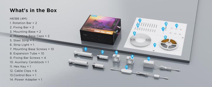 Actual product image Govee Strip Light with Skyline Kit (Multicoloured, Warm white, 400 cm, Indoor)