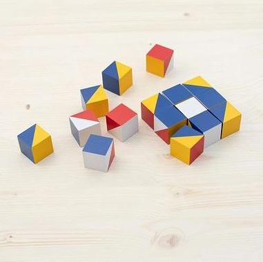 Actual product image Logo N1 NIKITIN pattern cube (German)