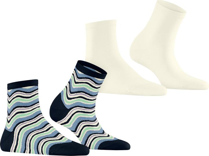 Produktbild Esprit Watercolor 2-Pack Baumwollsocken (2er Pack, 39 - 42)