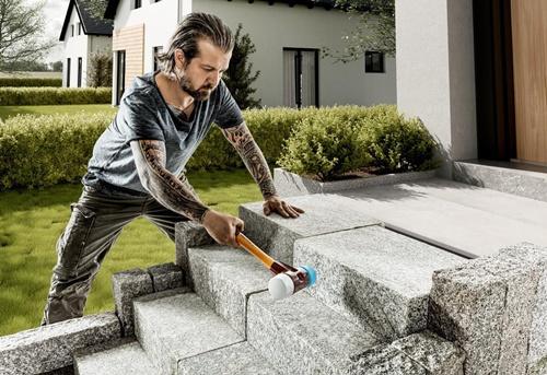 Produktbild Halder SIMPLEX-Plusbox Starterset, SIMPLEX-Softface-Hammer D60, Gummimischung mit Ständer / (2600 g)