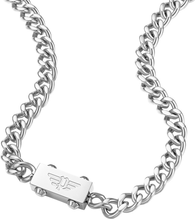 Actual product image Police Chained Necklace (Metal, 70 cm)