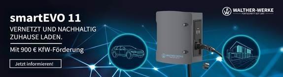 Produktbild Walther 98100133 basicEVO Pro Wallbox 11kW +5m Kabel (Typ 2, 11 kW, 16 A)