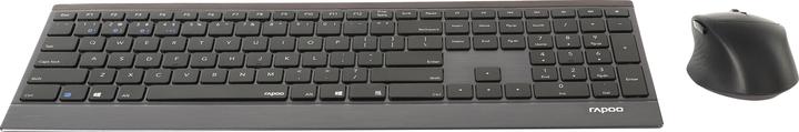 Produktbild Rapoo 9500M - Toetsenbord + Muis-set - Draadloos - QWERTY- Zwart (US, Kabellos)