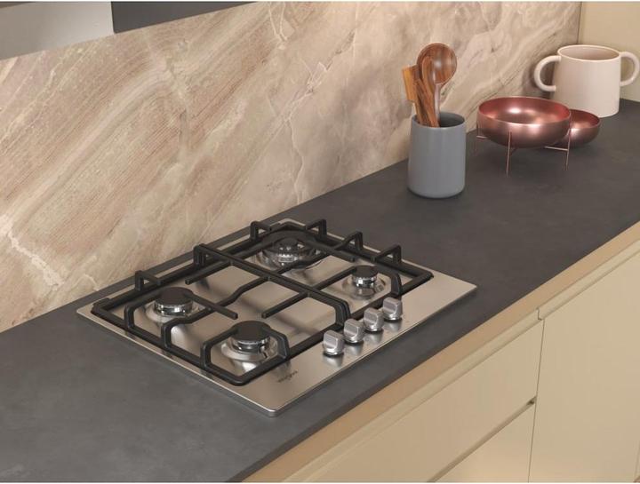 Actual product image Whirlpool TGML 661 IX R Stainless steel Integrated 58 cm Gas hob 4 zone(s)