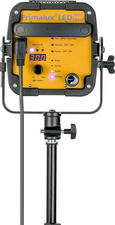 Productafbeelding Hedler Primalux LED 1000 Kleur, 3000-6500K met Fresnel lens, dimbaar van 5-100%.