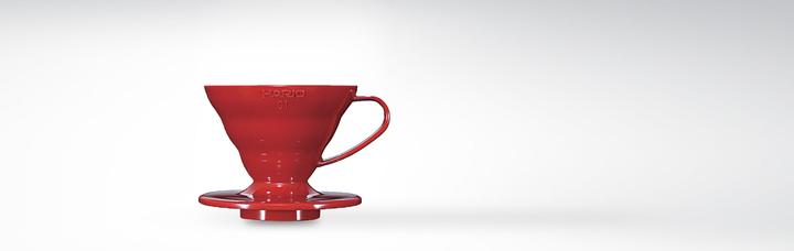 Produktbild Hario Porzellan Kaffeefilter V60 rot