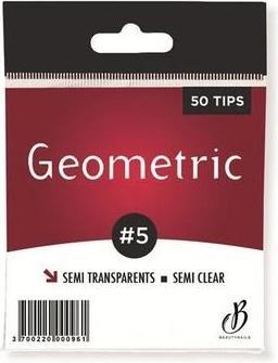 Actual product image Beautynails Bna Geometric Semi-Transparent Tips No. 05 X50 (Artificial nails)