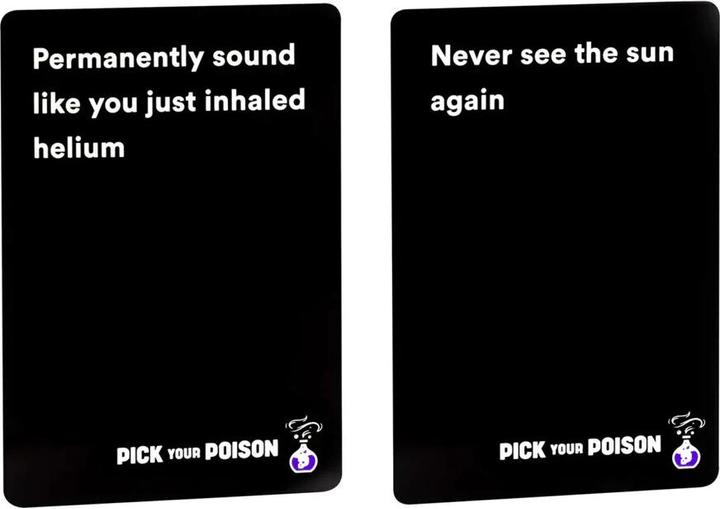 Actual product image Dyce Games Pick Your Poison The Would You Rather...? Party Game (Family / All Ages Edition) (English, 3 - 10 Players)