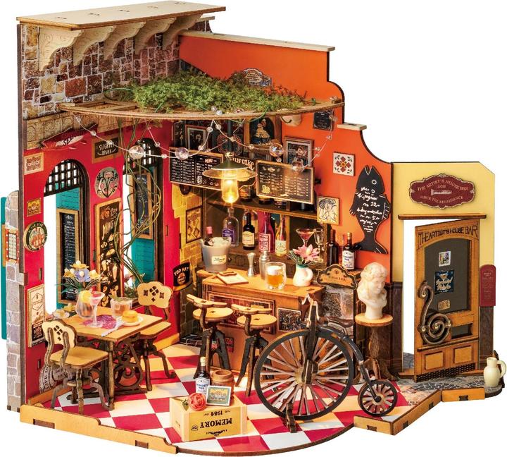 Robotime 3D Puzzle Cheers Bar und Dining, Motiv: Landschaft