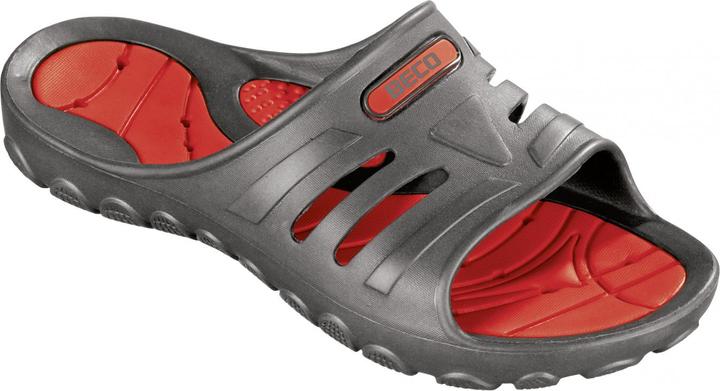Beco Muiltjes, unisex standaard | grijs/rood | 43 (43)