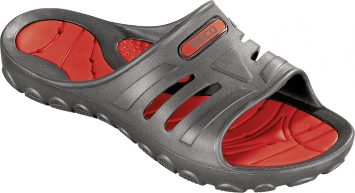 Productafbeelding Beco Muiltjes, unisex standaard | grijs/rood | 43 (43)