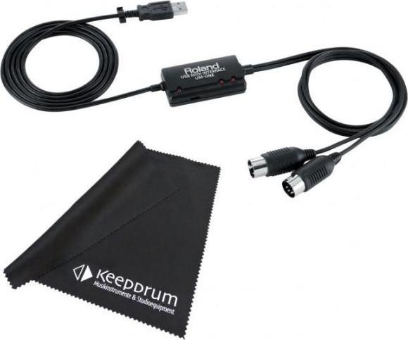 Roland UM-One MkII cable with microfibre cloth (USB)