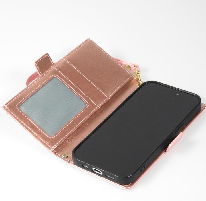Immagine prodotto PhoneLook Cover portafoglio flip in pelle vegana con portamonete e chiusura magnetica (Apple iPhone 15 Pro)