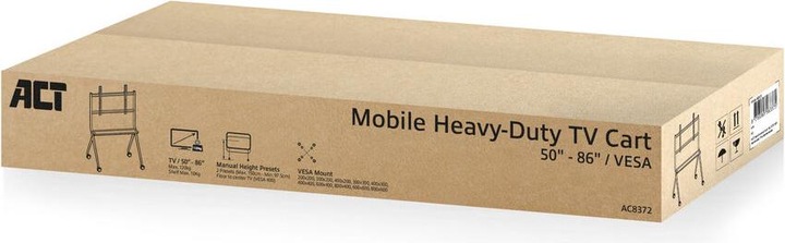 Produktbild Mobile TV/monitor floor stand, 50ö to 86ö, VESA (86", 120 kg)