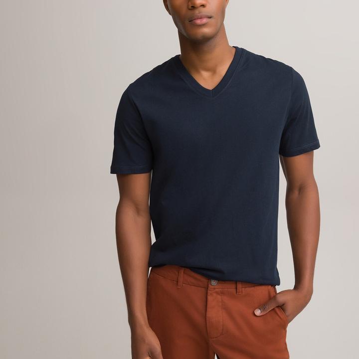 Produktbild La Redoute Collections T-Shirt mit V-Ausschnitt (M)