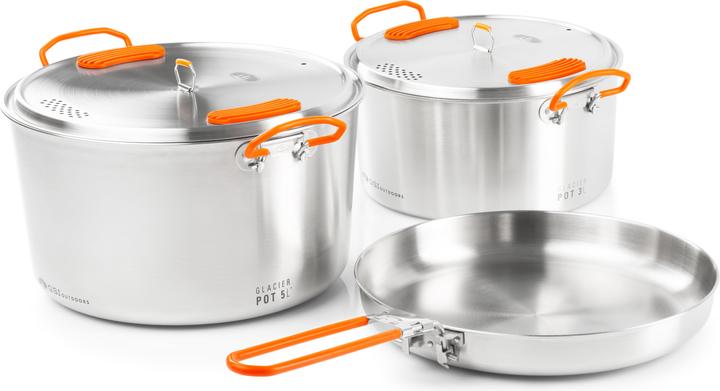 GSI Glacier Stainless Base Camper grandi pentole