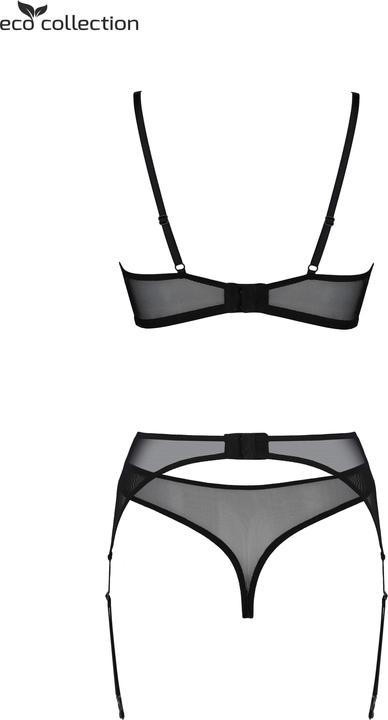 Produktbild ECO Collection Selaginella 3 pc bra-set black (L)