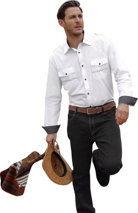 Actual product image Atlas For Men Mens Stretch Regular Jeans (32)