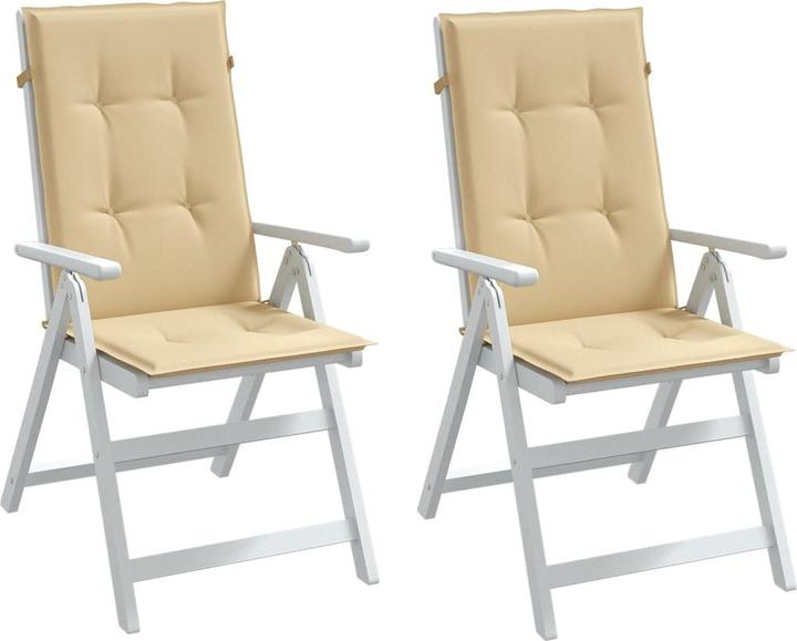 Actual product image VidaXL High-back cushions 2 pcs. fabric (120 x 50 x 4 cm)