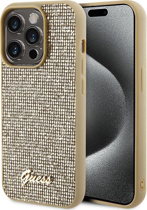 Produktbild Guess GUHCP15XPMSDGSD iPhone 15 Pro Max 6.7" złoty/gold hardcase Disco Metal Script (Apple iPhone 15 Pro Max)