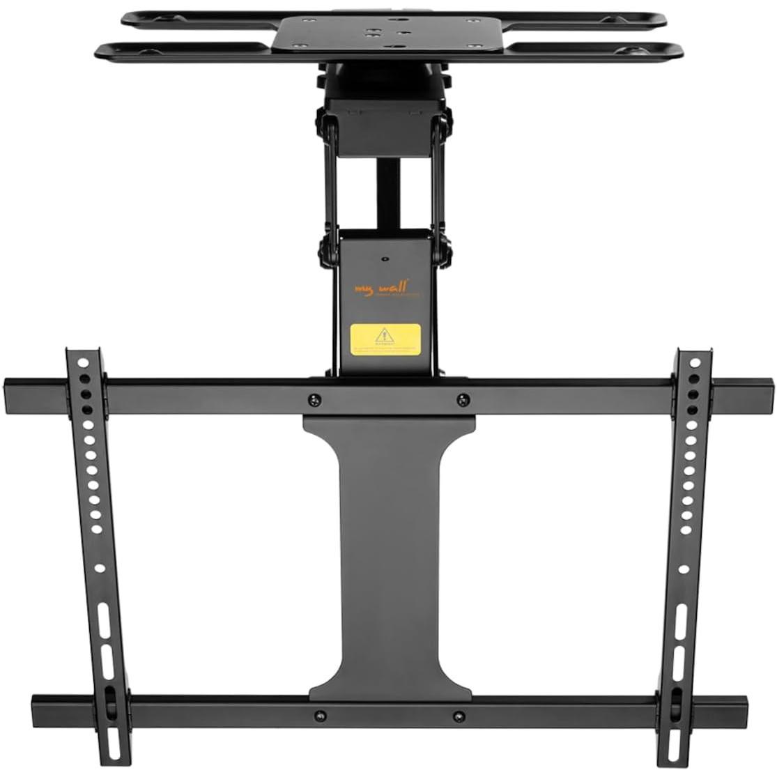 myWall Montaggio a soffitto motorizzato e pieghevole per schermi piatti (Soffitto, 35 kg, 32" - 75"), Supporto da parete TV, Nero
