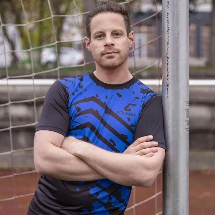 Image du produit Catch & Keep Trikot Blue Splash Torwarttrikot Gr. 164 Kurzarm Fussball Shirt (164)