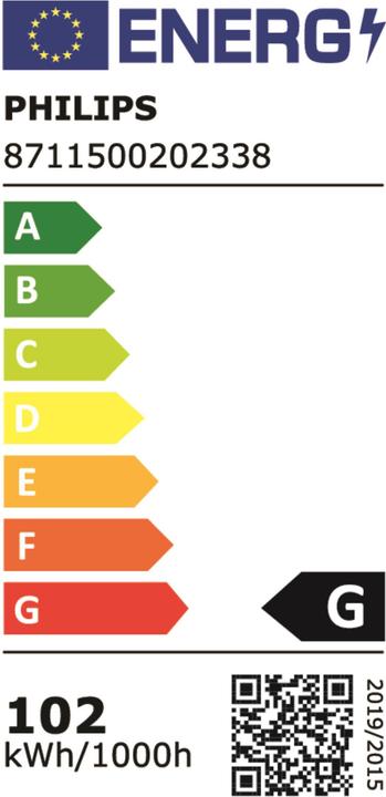 Energie-Label Philips Entladungslampe (G12, 4900 lm, 1x)