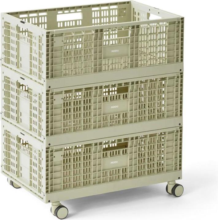 Image du produit Modu Aufbewahrungsbox 3er Set mit Rädern (3x)