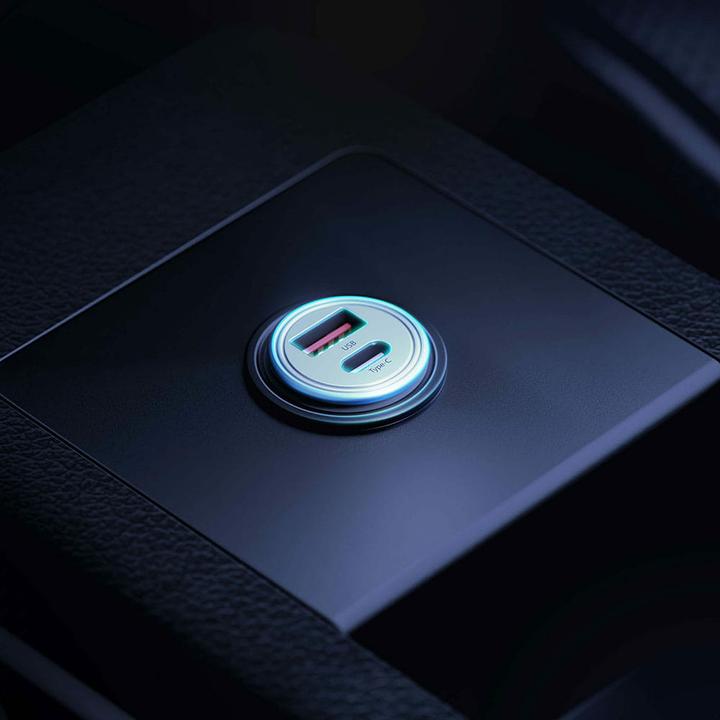 Produktbild 3MK HyperCar Charger 45W Ładowarka samochodowa 1xUSB-A + 1xUSB-C