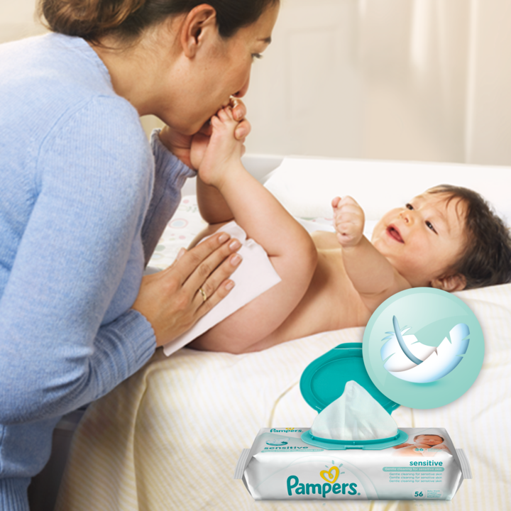Produktbild Pampers Sensitive (168 Stück)