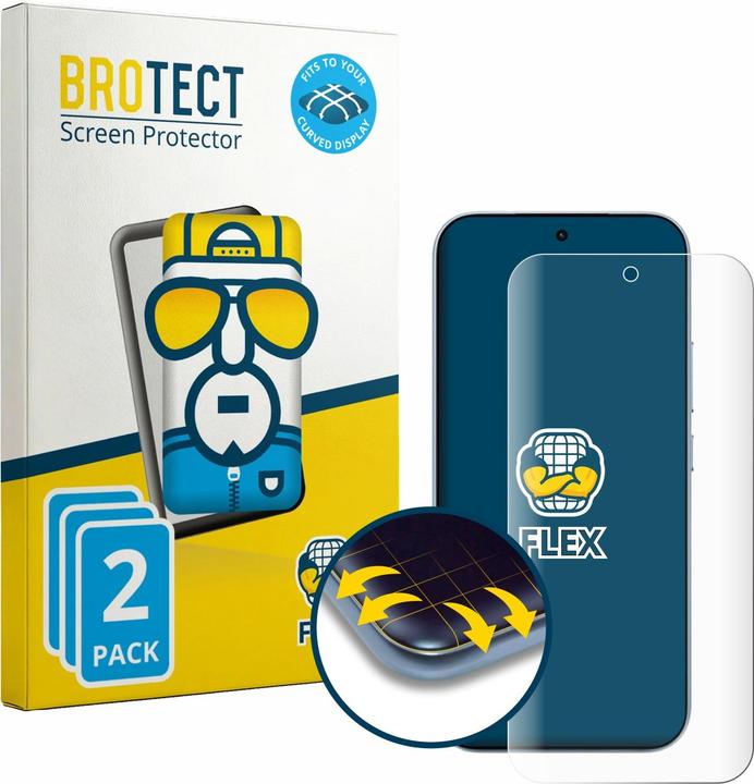 Produktbild BROTECT Fullscreen für Xiaomi 17T Schutzfolie Displayschutz Folie Klar Transparent (2 Stk., Xiaomi 17)
