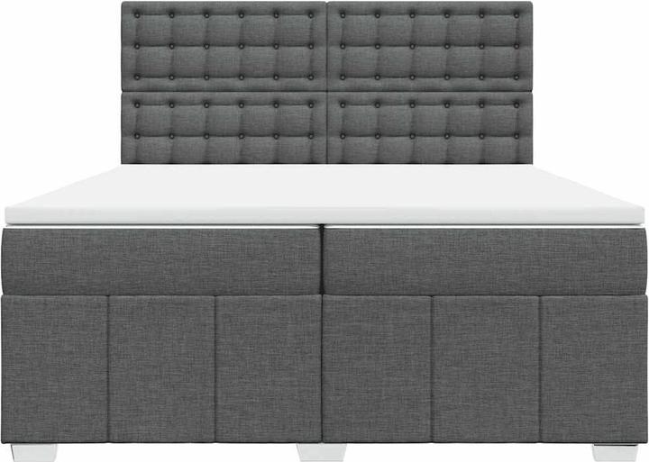 Produktbild vidaXL Bo x springbett mit Matratze 200 x 200 cm Stoff (200 x 200 cm)