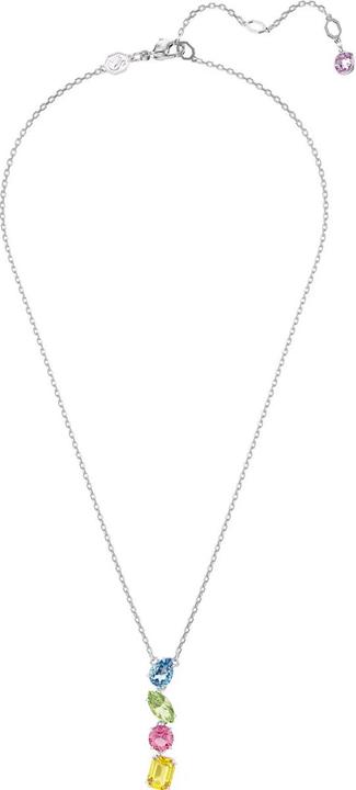 Actual product image Swarovski Gema Y necklace Various cuts Multicoloured (Swarovski Metal)