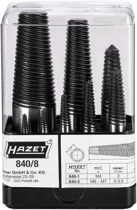 Actual product image HAZET Screw extractor set 840/8 ∙ Number of tools: 8
