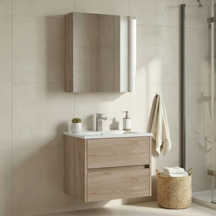 Produktbild Homitis Side 65 v2 Bathroom Cabinet With Sink & Mirror Set (2 Pieces)