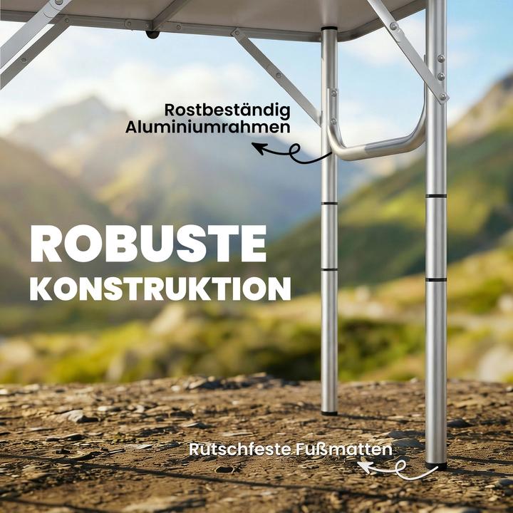 Image du produit Outsunny Campingtisch Aluminium, MDF Schwarz