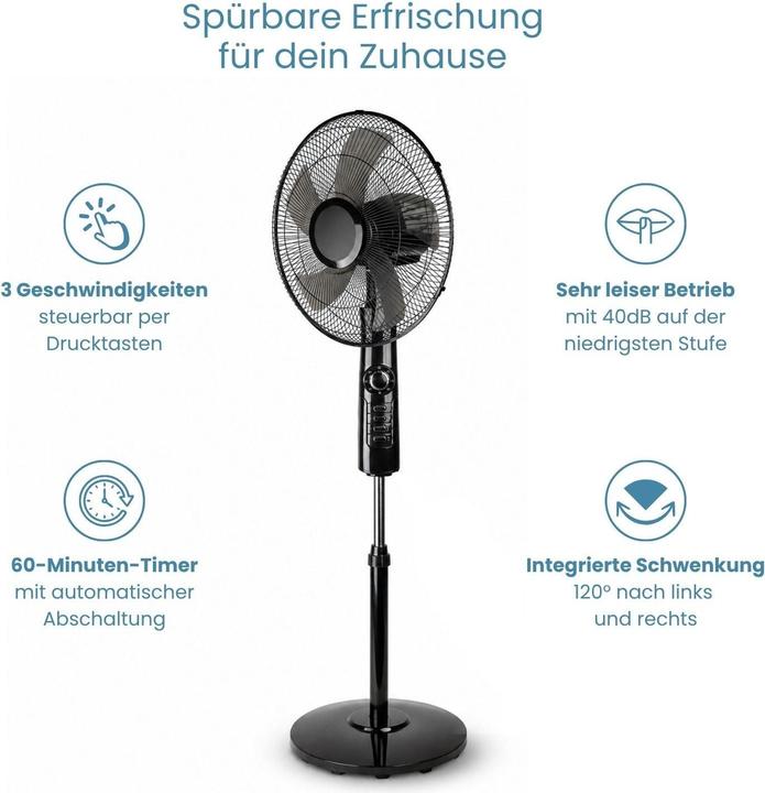 Produktbild Hermex Standventilator Ventilator mit Standfuss Raumventilator Standlüfter