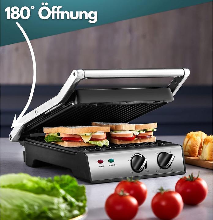 Image du produit Steinborg Kontaktgrill mit abnehmbaren Platten